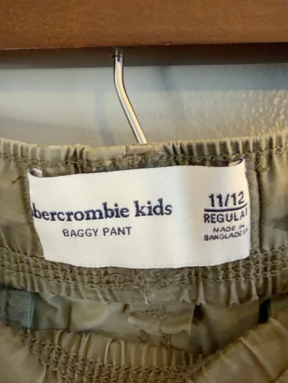 Abercrombie Kids 11/12 Camo Baggy Cargo Pants Utility Drawstring